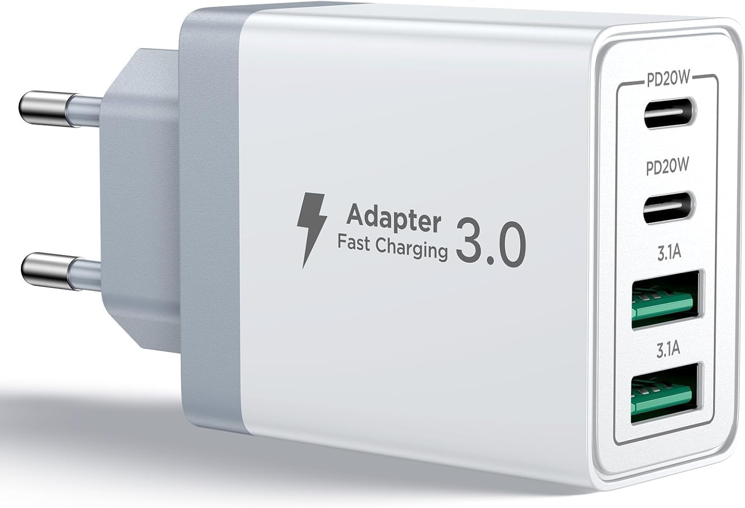 CARICABATTERIE 40W AIONEUS 2XUSB A E 2XUSB C RICARICA VELOCE